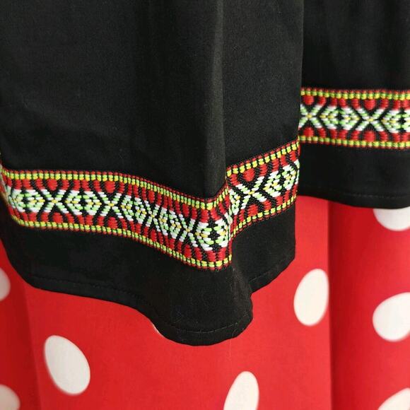 Disney Parks Dress Shop Minnie Mouse Epcot Germany Dirndl Octoberfest Red XL NWT - Picture 10 of 11